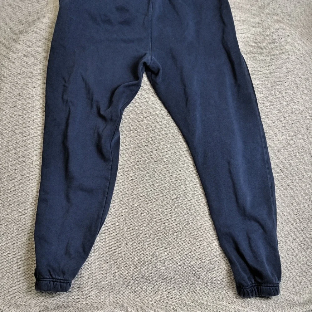 Nike Jogger Sweatpants Mens XL Tall Navy Blue Excellent Fleece Embroidered Logo